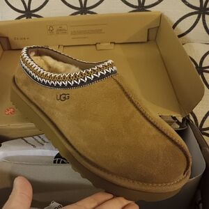 UGG Chestnut Suede Cozy Slip-Ons